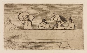 The Parapet of the Bridge, plate 5 from The River by Édouard Manet