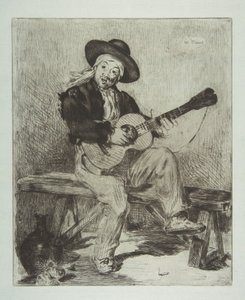 The Spanish Singer by Édouard Manet