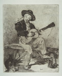The Spanish Singer by Édouard Manet