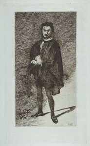 The Tragic Actor: Rouvière in the Role of Hamlet by Édouard Manet