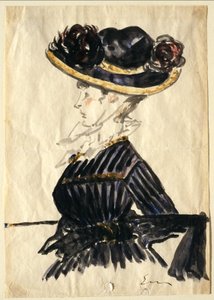 Woman in Large Hat by Édouard Manet