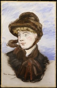 Young Girl in a Brown Hat by Édouard Manet