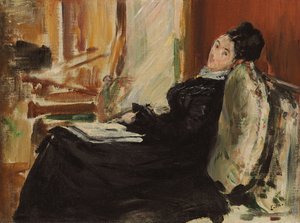 Young Woman with Book by Édouard Manet