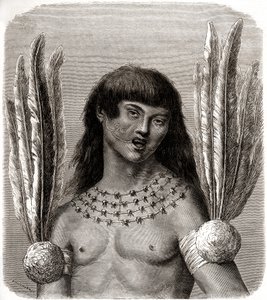 Portrait of a Ticuna Indian from Peru