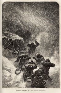 The Crew of the Ship La Germania Surprised by a Snow Storm by Edouard Riou