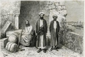 Travelers in Roadstand: Julian Teissere, Who is Behind the Explorer, George Revoil by Edouard Riou