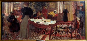 Large Interior with Six Characters by Edouard Vuillard