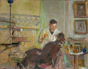 Doctor Georges Viau in His Dental Office