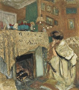 Madame Hessel by the Fireplace by Edouard Vuillard