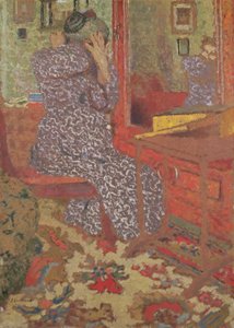 Madame Vuillard Arranging Her Hair, 1900 by Edouard Vuillard