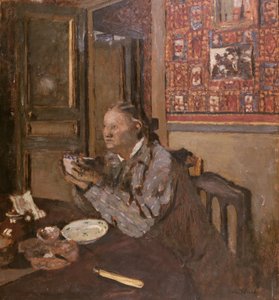 Madame Vuillard with a Bowl by Edouard Vuillard