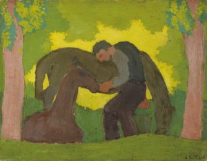 Man with Two Horses, 1890