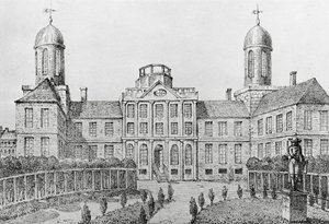Hospital in Philadelphia, United States of America, Lithography by Edouard de Montule by Edouard de Montule