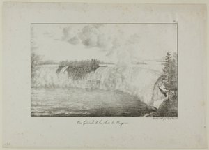 View of Niagara Falls by Edouard de Montule