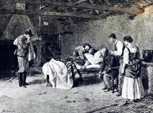 Death of Anita Garibaldi on farm of Marquis Guiccioli