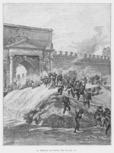 The Breach of Porta Pia by Edouardo Matania