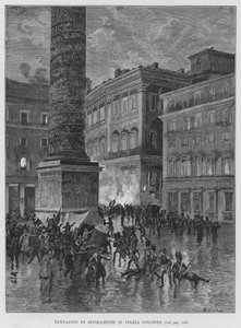 Attempted Revolution in Piazza Colonna