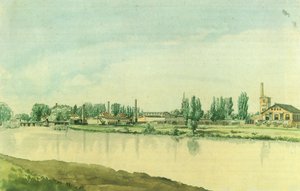 The Borsig Works in Moabit by Eduard Gaertner