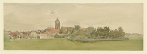 North German Village with Church
