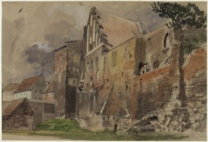 Ruins of the Old Manor House in Thorn by Eduard Gaertner