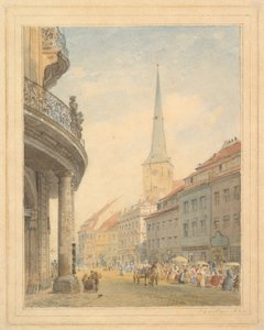 View of Berlin with the Ephraim Palace at Left by Eduard Gaertner