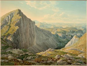 The Great Höllstein with the View Towards Mariazell