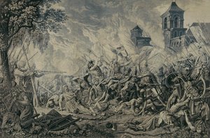 The Death of Zrinyi (after F. Osolsobic) by Eduard Gurk