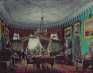Drawing Room of Empress Alexandra Feodorovna by Eduard Hau
