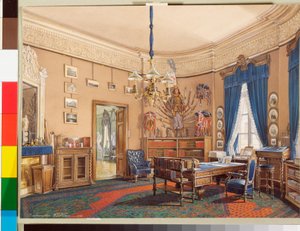 The Study of Crown Prince Nikolay Aleksandrovich by Eduard Hau