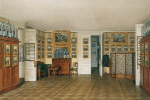 Interiors of the Winter Palace: The Valet Room of Emperor Alexander II by Eduard Hau
