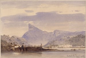 View of the Harbor of St. Domingos by Eduard Hildebrandt