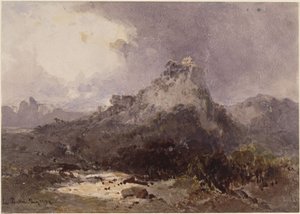 High Mountain Landscape by Eduard Hildebrandt