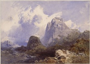 La Gavea near Rio de Janeiro by Eduard Hildebrandt