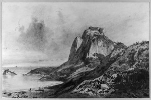 La Gávea, near Rio de Janeiro by Eduard Hildebrandt