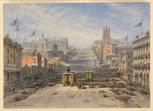 Street in San Francisco by Eduard Hildebrandt
