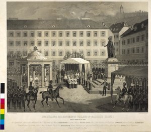 Unveiling of the Monument of Franz I in Graz
