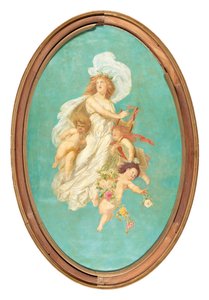 Central Part of a Painted Ceiling (Allegory of Song)