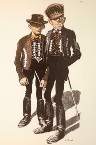 The Connoisseur. You, Loisl, look here, there goes my lawyer. by Eduard Thöny