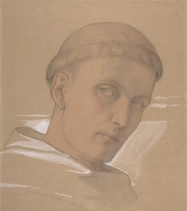 Study of the Head of St. Augustine, for the painting of the Madonna and Child