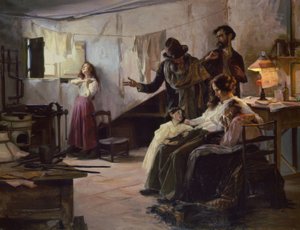 The Family of the Anarchist on the Day of His Execution by Eduardo Chicharro y Agüera