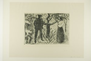 Adam and Eve by Edvard Munch