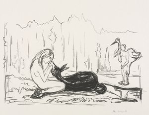 Alpha and Omega: The Wife Omega and the Donkey by Edvard Munch