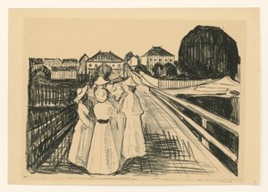 On the Bridge by Edvard Munch