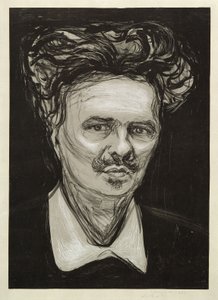 August Strindberg by Edvard Munch