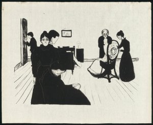 Death in the Sickroom by Edvard Munch