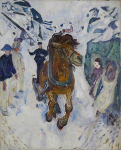 Galloping Horse by Edvard Munch