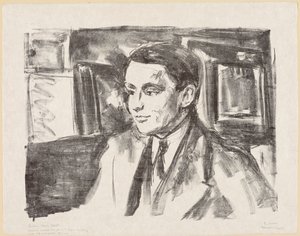 Youth Portrait of Wolfgang Gurlitt by Edvard Munch