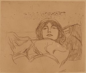 Young Woman by Edvard Munch