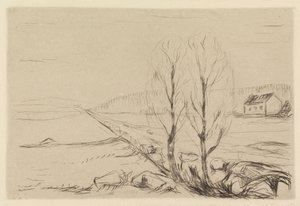 Two Trees by Edvard Munch