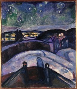 Starry Night by Edvard Munch